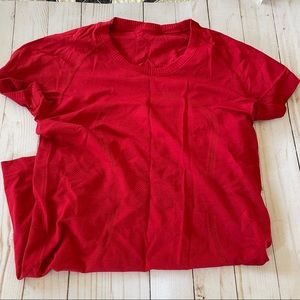 Lululemon Red Swiftly short sleeve top